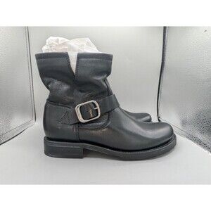 Frye Veronica Bootie Side Buckle Women’s Size 8 Black Leather 1869217
